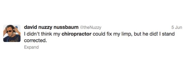 Funny Chiropractic Tweets